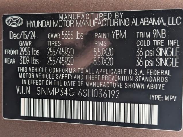 2025 Hyundai SANTA FE Hybrid Limited