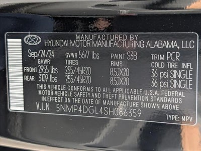 2025 Hyundai SANTA FE Limited AWD