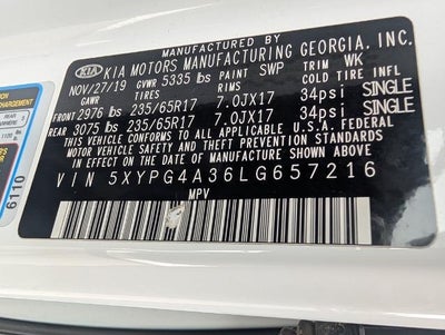 2020 Kia Sorento L FWD