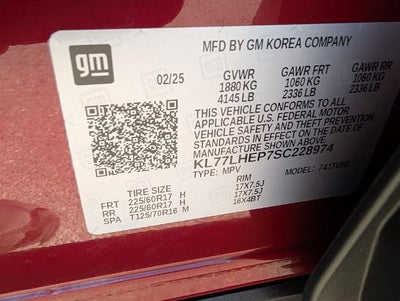 2025 Chevrolet Trax FWD 4dr LT