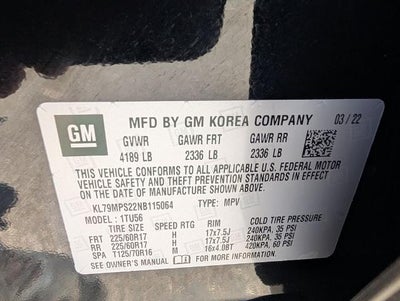 2022 Chevrolet Trailblazer FWD 4dr LT