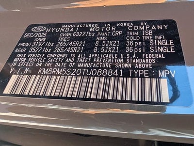 2026 Hyundai PALISADE Calligraphy FWD