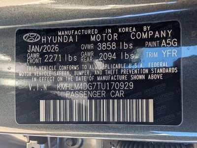 2026 Hyundai ELANTRA SEL Sport