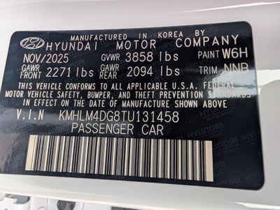 2026 Hyundai ELANTRA SEL Sport