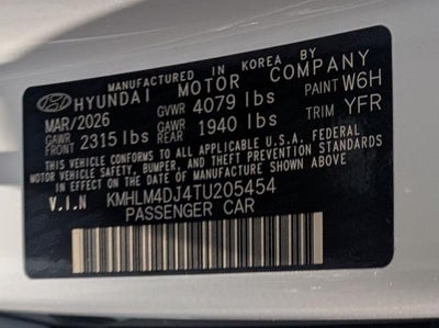 2026 Hyundai ELANTRA Hybrid Blue