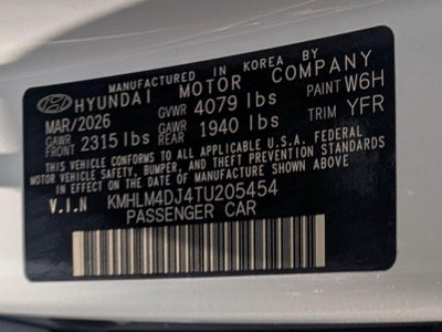 2026 Hyundai ELANTRA Hybrid Blue